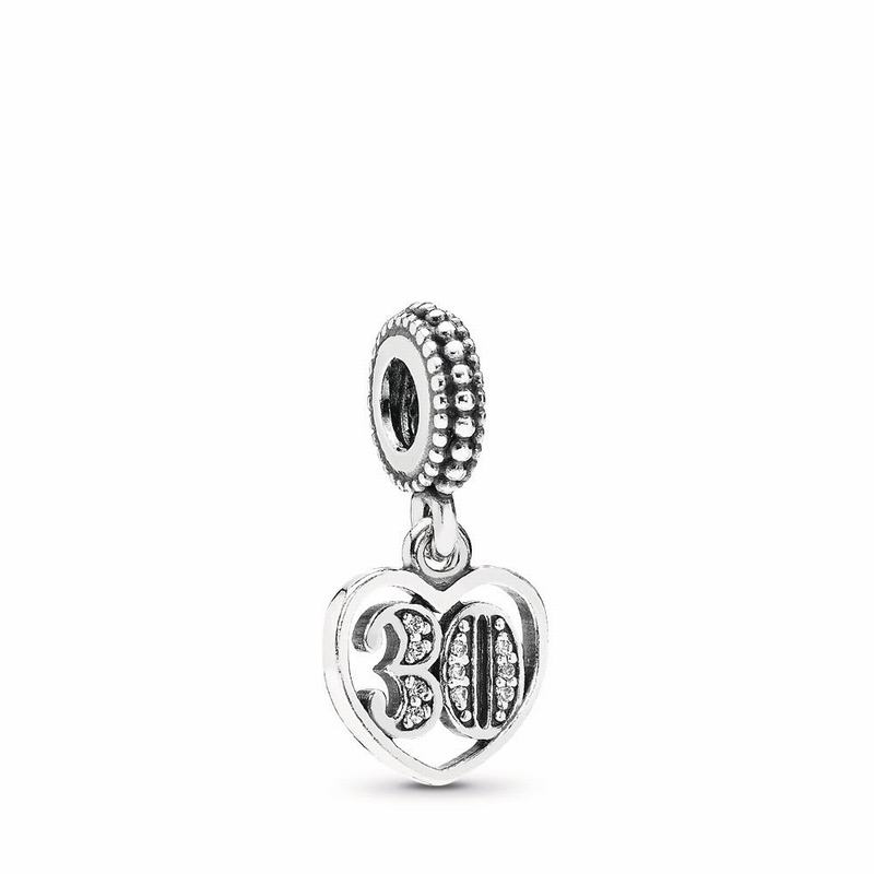 Pandora 30 Dangle Charm NZ Sale, Sterling Silver (625017-ZQU)